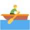 Person Rowing Boat emoji on Twitter
